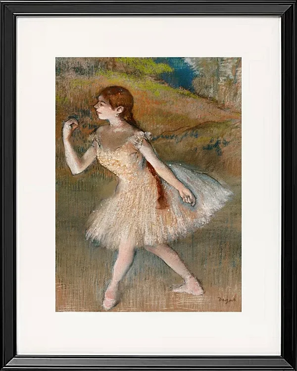 Edgar Degas - Tänzerin 1880 | Giclée Kunstdruck gerahmt