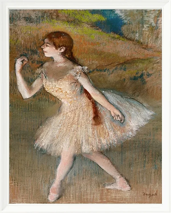 Edgar Degas - Tänzerin 1880 | Giclée Kunstdruck gerahmt