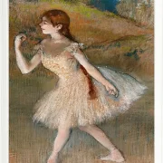 Edgar Degas - Tänzerin 1880 | Giclée Kunstdruck gerahmt