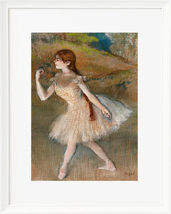 Edgar Degas - Tänzerin 1880 | Giclée Kunstdruck gerahmt
