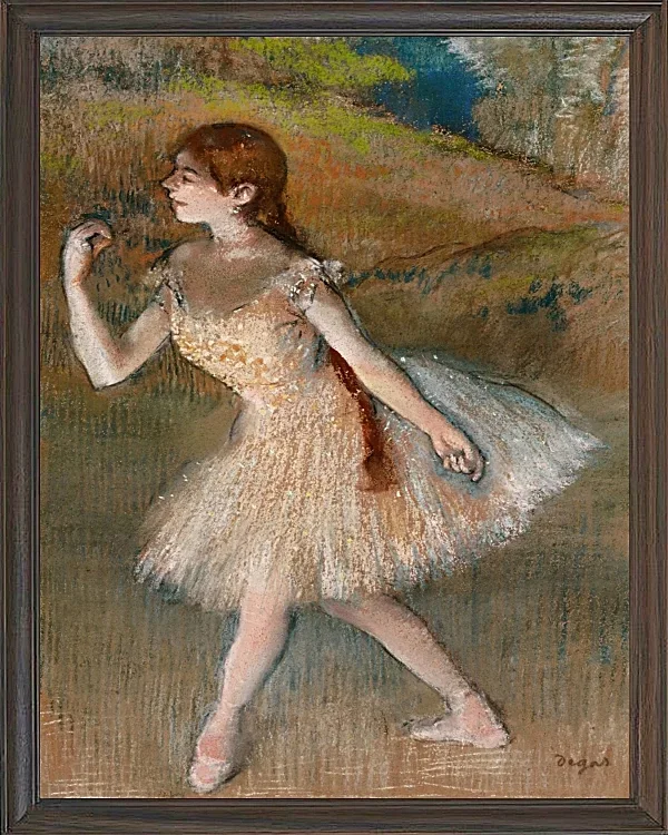 Edgar Degas - Tänzerin 1880 | Giclée Kunstdruck gerahmt