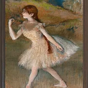 Edgar Degas - Tänzerin 1880 | Giclée Kunstdruck gerahmt