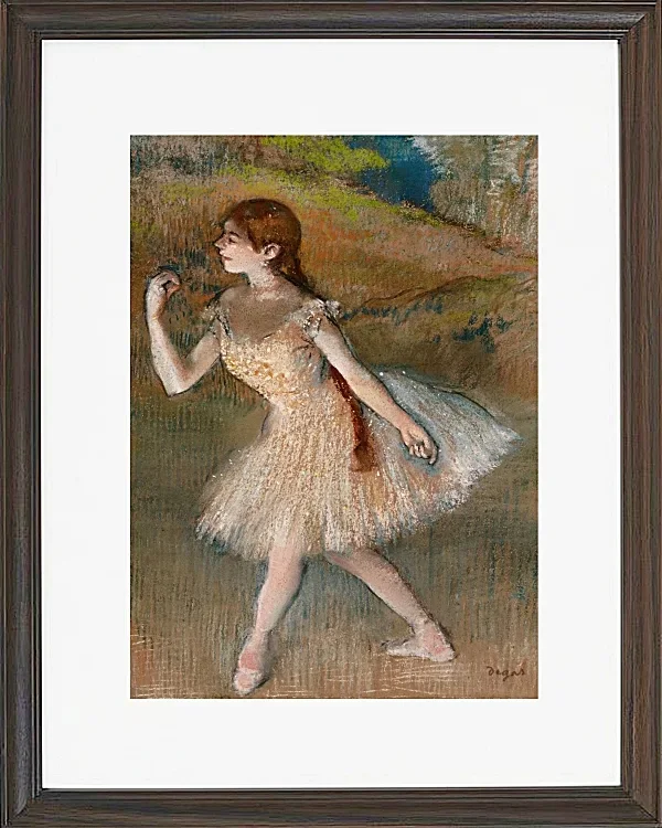 Edgar Degas - Tänzerin 1880 | Giclée Kunstdruck gerahmt