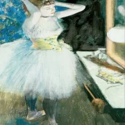Edgar Degas - Tänzerin in ihrer Garderobe 1884 | Giclée Kunstdruck gerahmt