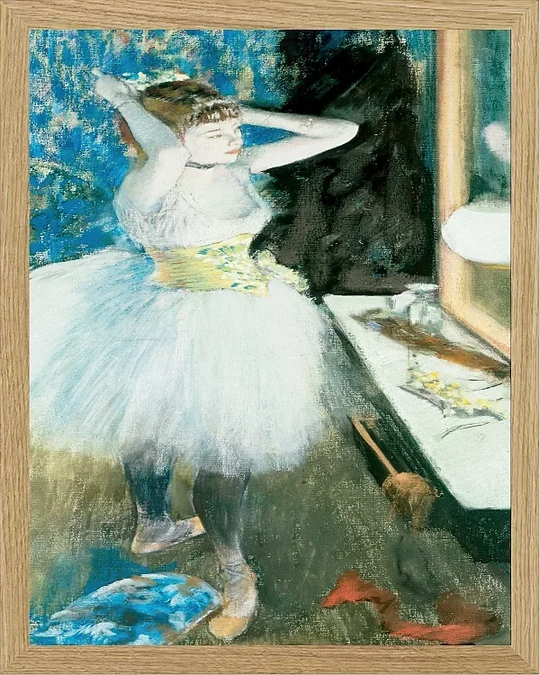 Edgar Degas - Tänzerin in ihrer Garderobe 1884 | Giclée Kunstdruck gerahmt