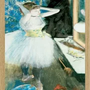 Edgar Degas - Tänzerin in ihrer Garderobe 1884 | Giclée Kunstdruck gerahmt