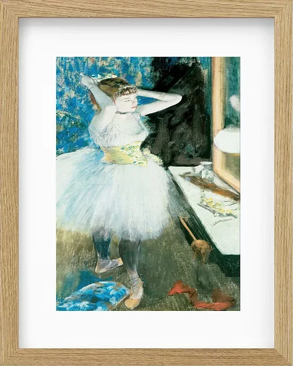 Edgar Degas - Tänzerin in ihrer Garderobe 1884 | Giclée Kunstdruck gerahmt
