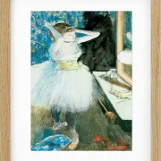 Edgar Degas - Tänzerin in ihrer Garderobe 1884 | Giclée Kunstdruck gerahmt