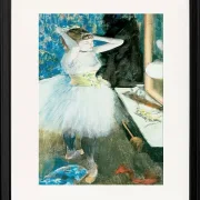 Edgar Degas - Tänzerin in ihrer Garderobe 1884 | Giclée Kunstdruck gerahmt