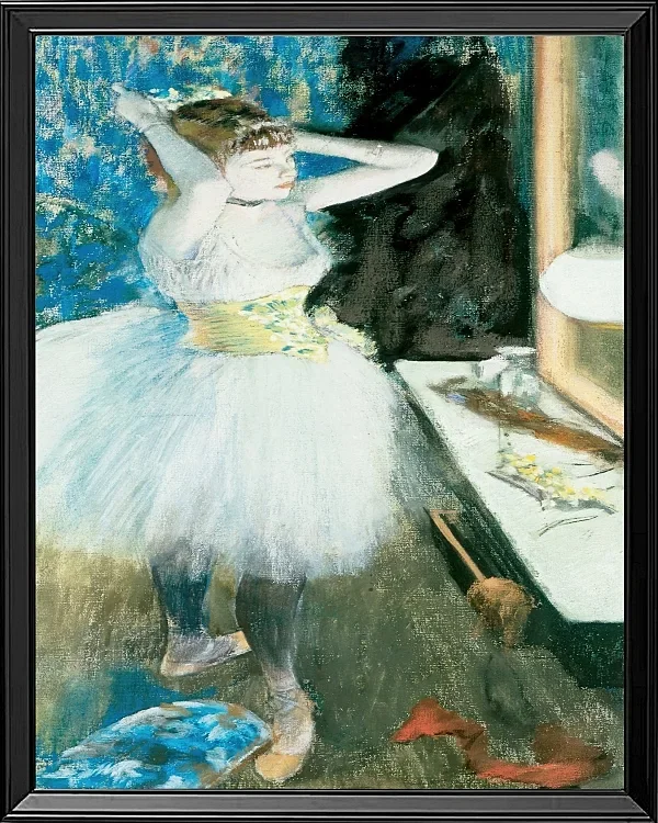 Edgar Degas - Tänzerin in ihrer Garderobe 1884 | Giclée Kunstdruck gerahmt