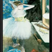 Edgar Degas - Tänzerin in ihrer Garderobe 1884 | Giclée Kunstdruck gerahmt