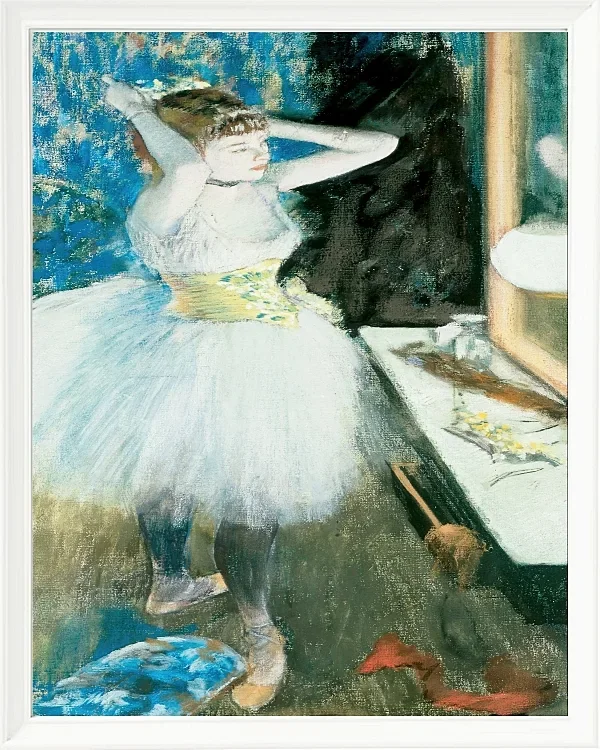Edgar Degas - Tänzerin in ihrer Garderobe 1884 | Giclée Kunstdruck gerahmt