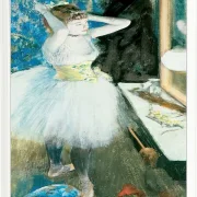 Edgar Degas - Tänzerin in ihrer Garderobe 1884 | Giclée Kunstdruck gerahmt