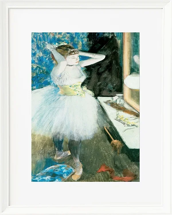 Edgar Degas - Tänzerin in ihrer Garderobe 1884 | Giclée Kunstdruck gerahmt