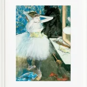 Edgar Degas - Tänzerin in ihrer Garderobe 1884 | Giclée Kunstdruck gerahmt