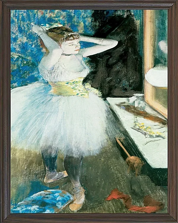 Edgar Degas - Tänzerin in ihrer Garderobe 1884 | Giclée Kunstdruck gerahmt