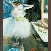 Edgar Degas - Tänzerin in ihrer Garderobe 1884 | Giclée Kunstdruck gerahmt