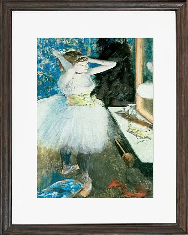 Edgar Degas - Tänzerin in ihrer Garderobe 1884 | Giclée Kunstdruck gerahmt
