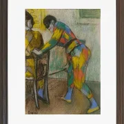 Edgar Degas - Zwei Harlekine 1885 | Giclée Kunstdruck gerahmt