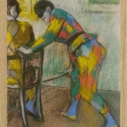 Edgar Degas - Zwei Harlekine 1885 | Giclée Kunstdruck gerahmt