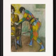Edgar Degas - Zwei Harlekine 1885 | Giclée Kunstdruck gerahmt