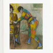 Edgar Degas - Zwei Harlekine 1885 | Giclée Kunstdruck gerahmt