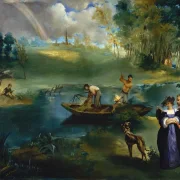 Edouard Manet - Angeln 1862 | Giclée Kunstdruck gerahmt