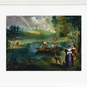 Edouard Manet - Angeln 1862 | Giclée Kunstdruck gerahmt