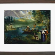 Edouard Manet - Angeln 1862 | Giclée Kunstdruck gerahmt