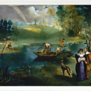 Edouard Manet - Angeln 1862 | Giclée Kunstdruck gerahmt