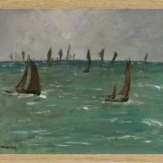 Edouard Manet - Boote in Berck sur Mer 1873 | Giclée Kunstdruck gerahmt