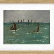 Edouard Manet - Boote in Berck sur Mer 1873 | Giclée Kunstdruck gerahmt
