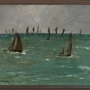 Edouard Manet - Boote in Berck sur Mer 1873 | Giclée Kunstdruck gerahmt