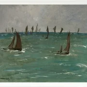 Edouard Manet - Boote in Berck sur Mer 1873 | Giclée Kunstdruck gerahmt