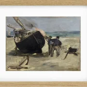 Edouard Manet - Das Boot teeren 1873 | Giclée Kunstdruck gerahmt