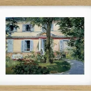 Edouard Manet - Das Haus in Rueil 1882 | Giclée Kunstdruck gerahmt