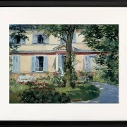 Edouard Manet - Das Haus in Rueil 1882 | Giclée Kunstdruck gerahmt