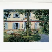 Edouard Manet - Das Haus in Rueil 1882 | Giclée Kunstdruck gerahmt
