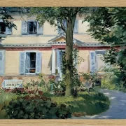 Edouard Manet - Das Haus in Rueil 1882 | Giclée Kunstdruck gerahmt