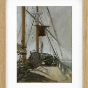 Edouard Manet - Das Schiffsdeck 1872 | Giclée Kunstdruck gerahmt