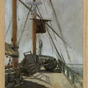 Edouard Manet - Das Schiffsdeck 1872 | Giclée Kunstdruck gerahmt