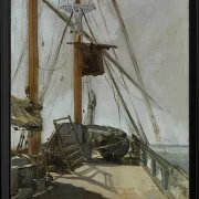 Edouard Manet - Das Schiffsdeck 1872 | Giclée Kunstdruck gerahmt