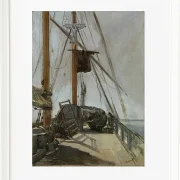 Edouard Manet - Das Schiffsdeck 1872 | Giclée Kunstdruck gerahmt