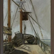 Edouard Manet - Das Schiffsdeck 1872 | Giclée Kunstdruck gerahmt