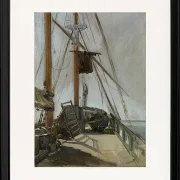 Edouard Manet - Das Schiffsdeck 1872 | Giclée Kunstdruck gerahmt