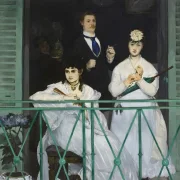 Edouard Manet - Der Balkon 1868 | Giclée Kunstdruck gerahmt