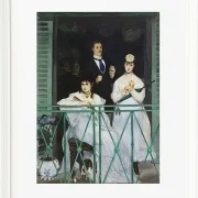 Edouard Manet - Der Balkon 1868 | Giclée Kunstdruck gerahmt