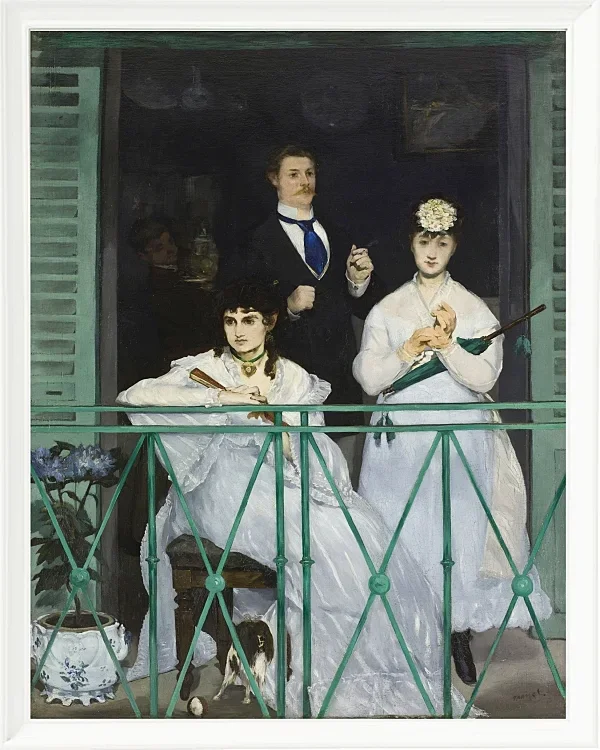 Edouard Manet - Der Balkon 1868 | Giclée Kunstdruck gerahmt
