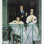 Edouard Manet - Der Balkon 1868 | Giclée Kunstdruck gerahmt