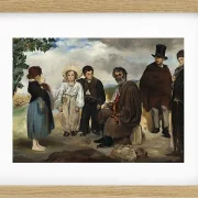 Edouard Manet - Der alte Musiker 1862 | Giclée Kunstdruck gerahmt
